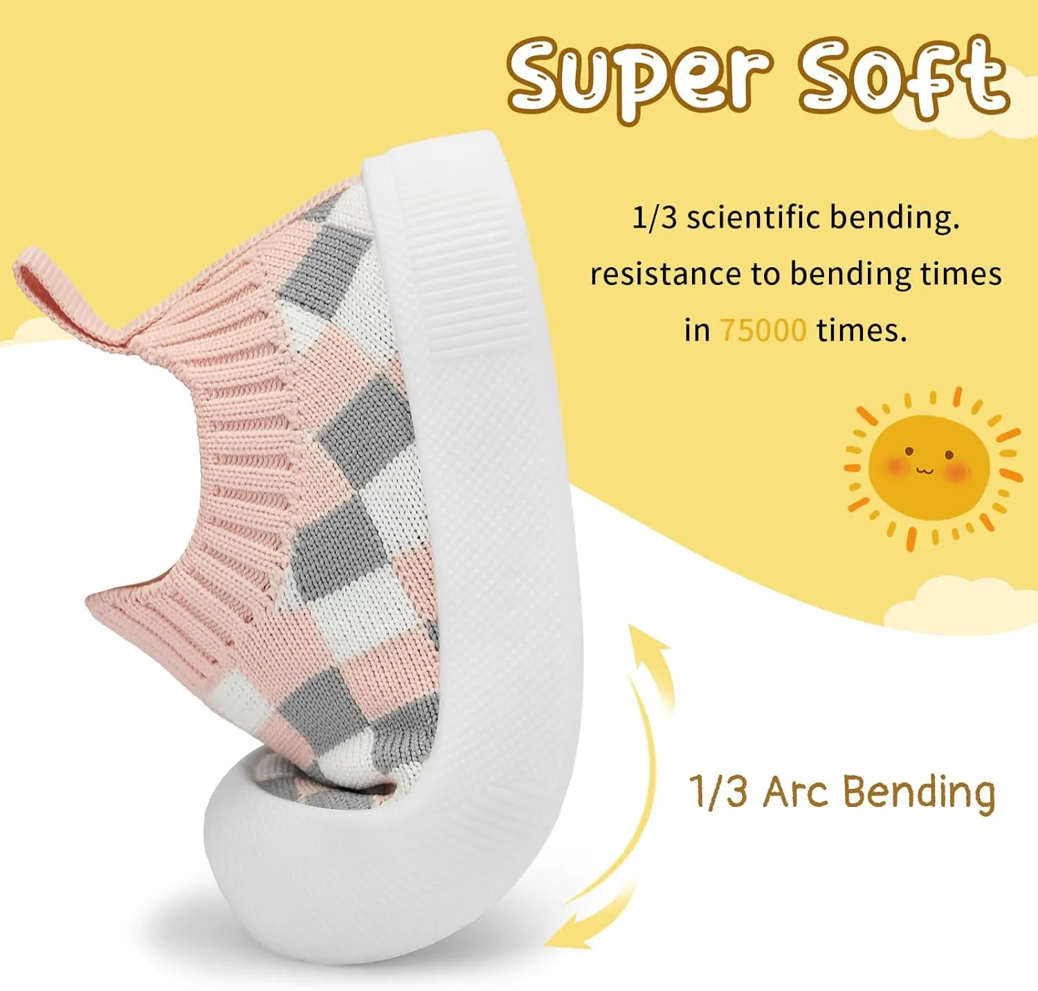 Baby Shoes Toddler Shoes Boys Girls Infant Sock Shoes Lightweight Breathable Walking Baby Shoes 6-36 Months