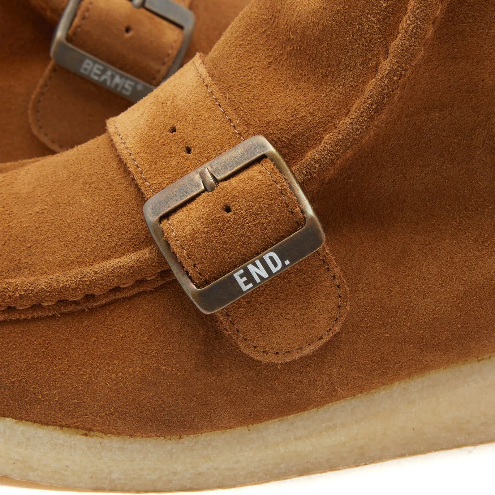 Boots End. X Clarks Originals X Beams Plus Walla Hi Strap, Dark Brown