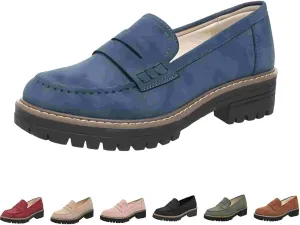 Cathalem Orthoture-Orthopedic Platform Loafers, Comfort Orthopedic Shoes, Womens Round Toe Walking Shoe, Slip on Shoes