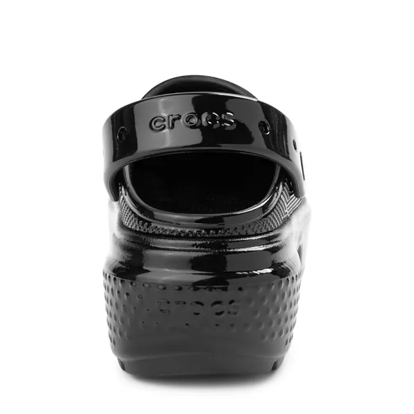 Crocs Stomp Shiny Platform Clogs, Black
