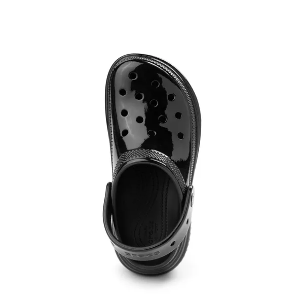 Crocs Stomp Shiny Platform Clogs, Black