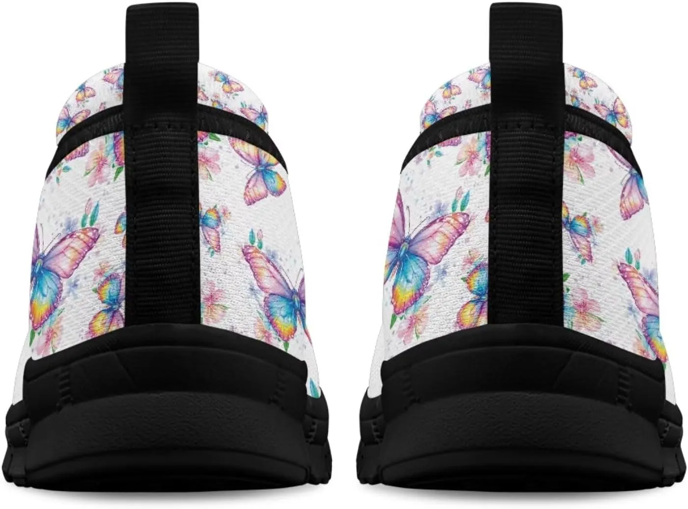 Driving Loafers Cat Print Women Shoes Comfortable Breathable Mesh Sneakers for Walking Running Lightweight Low Cut Tennis Shoe Loafer