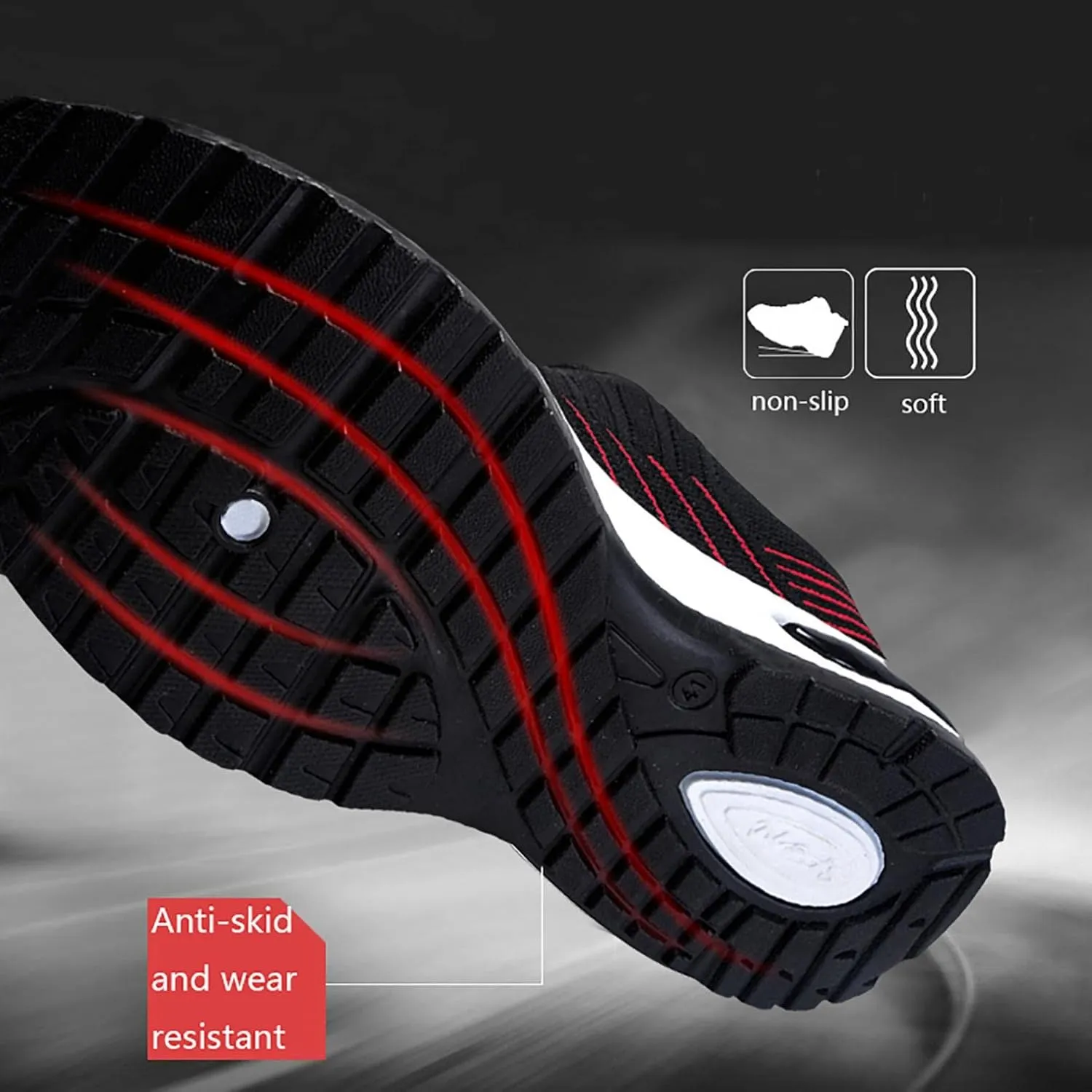 Hbeylia Men's Lace Up Sneakers Fashion Walking Running Shoes Casual Breathable Lightweight Mesh Stretch Non Slip Athletic Hiking Tennis Trainer Sport Shoes for Male