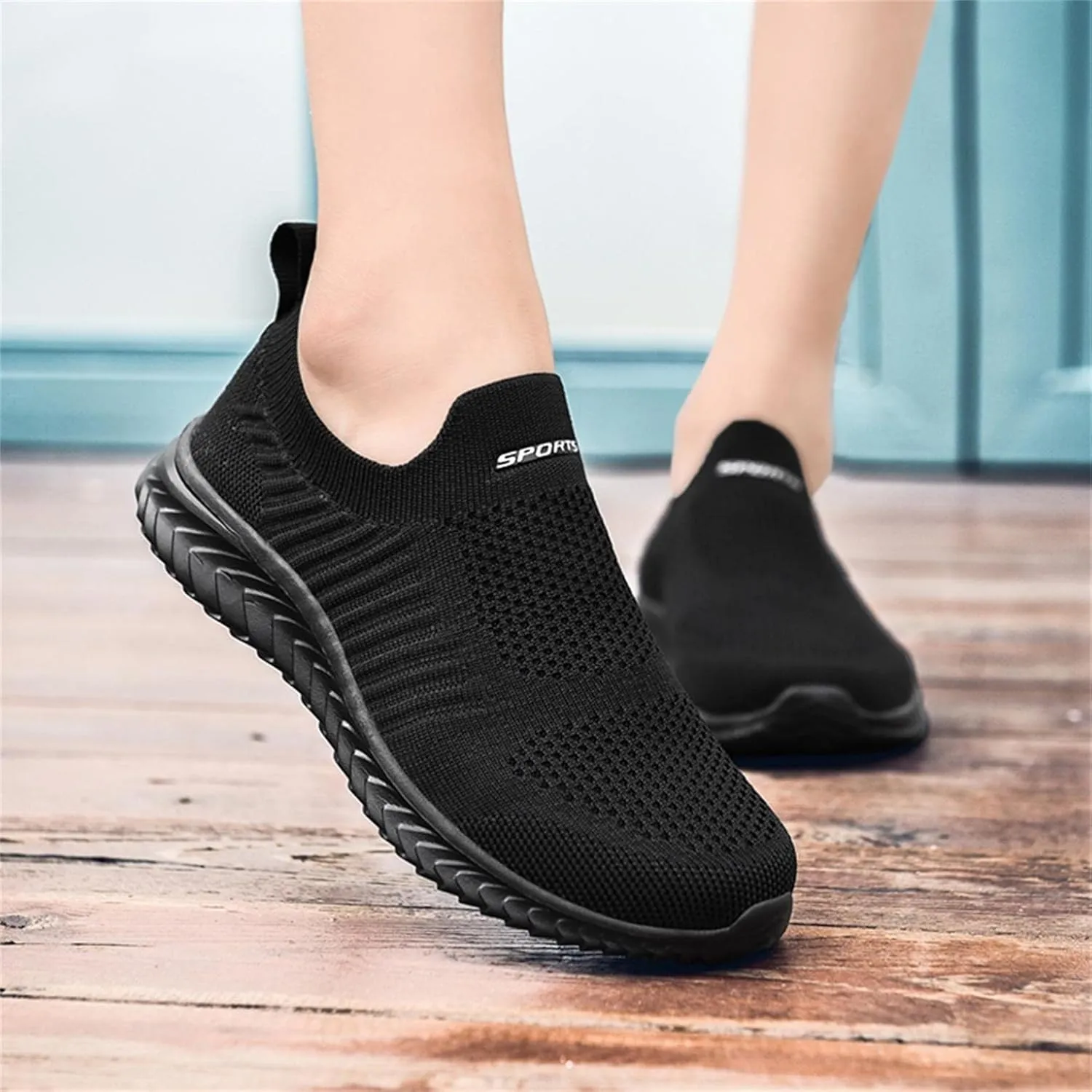 Hbeylia Womens Breathable Lightweight Mesh Walking Sneakers Shoes Fashion Hiking Work Nurse Mule Sport Shoes Slippers For Women Driving