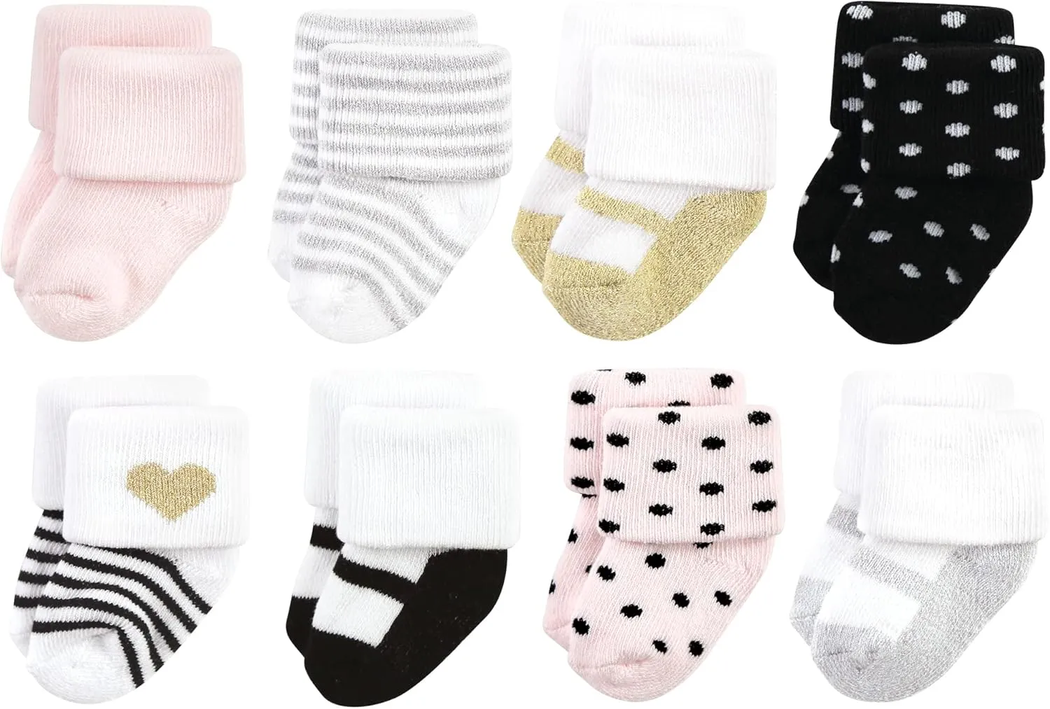 Hudson Baby Baby Cotton Rich Newborn and Terry Socks