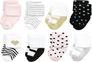 Hudson Baby Baby Cotton Rich Newborn and Terry Socks