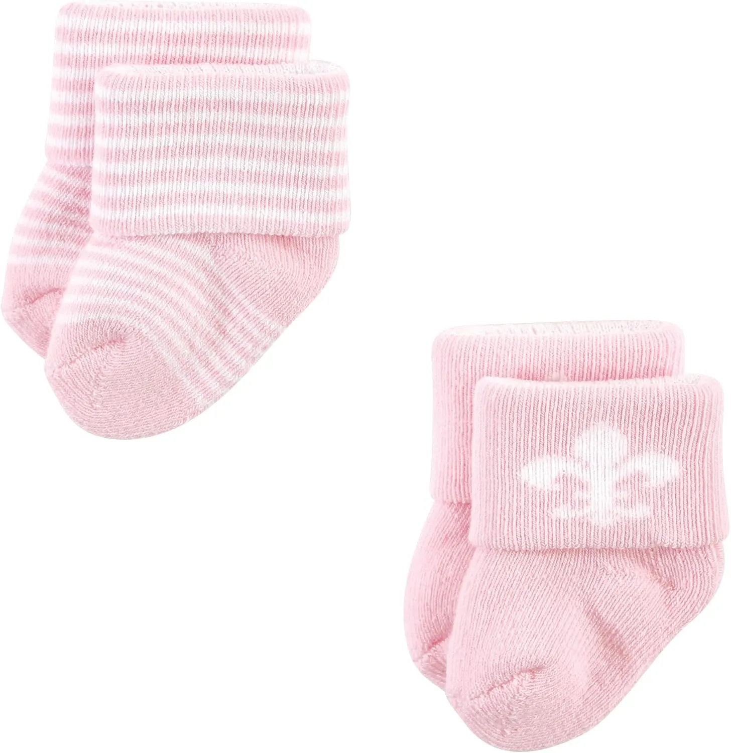Hudson Baby Baby Girls' Cotton Rich Newborn and Terry Socks