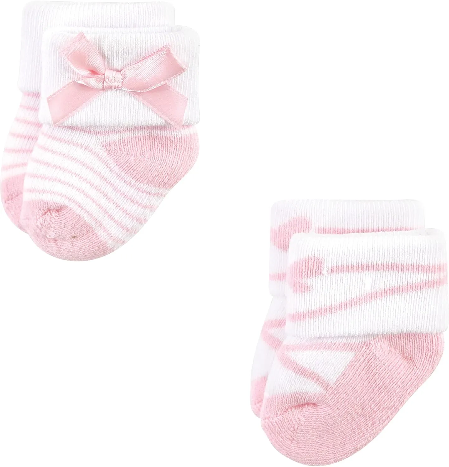 Hudson Baby Baby Girls' Cotton Rich Newborn and Terry Socks