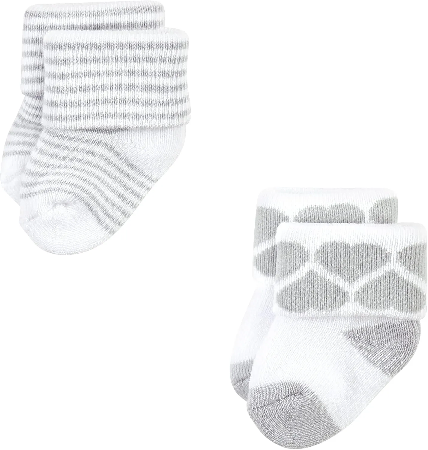 Hudson Baby Baby Girls' Cotton Rich Newborn and Terry Socks