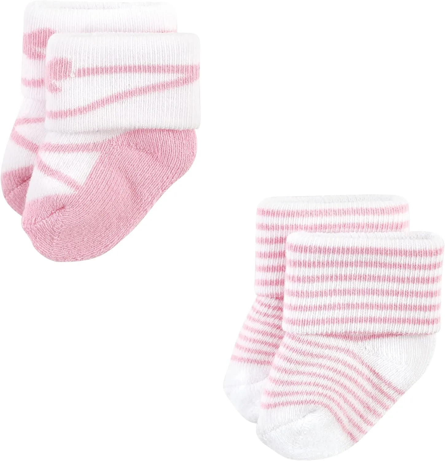 Hudson Baby Baby Girls' Cotton Rich Newborn and Terry Socks