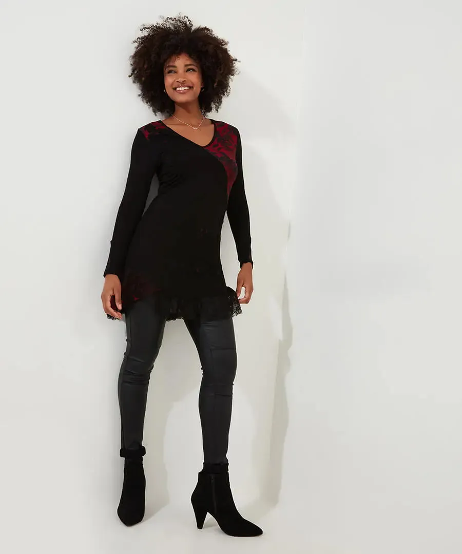 Joe Browns 16 Black Joe's Favourite Cutabout Jersey Tunic