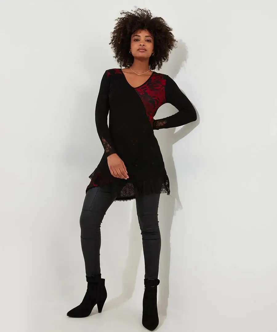 Joe Browns 16 Black Joe's Favourite Cutabout Jersey Tunic