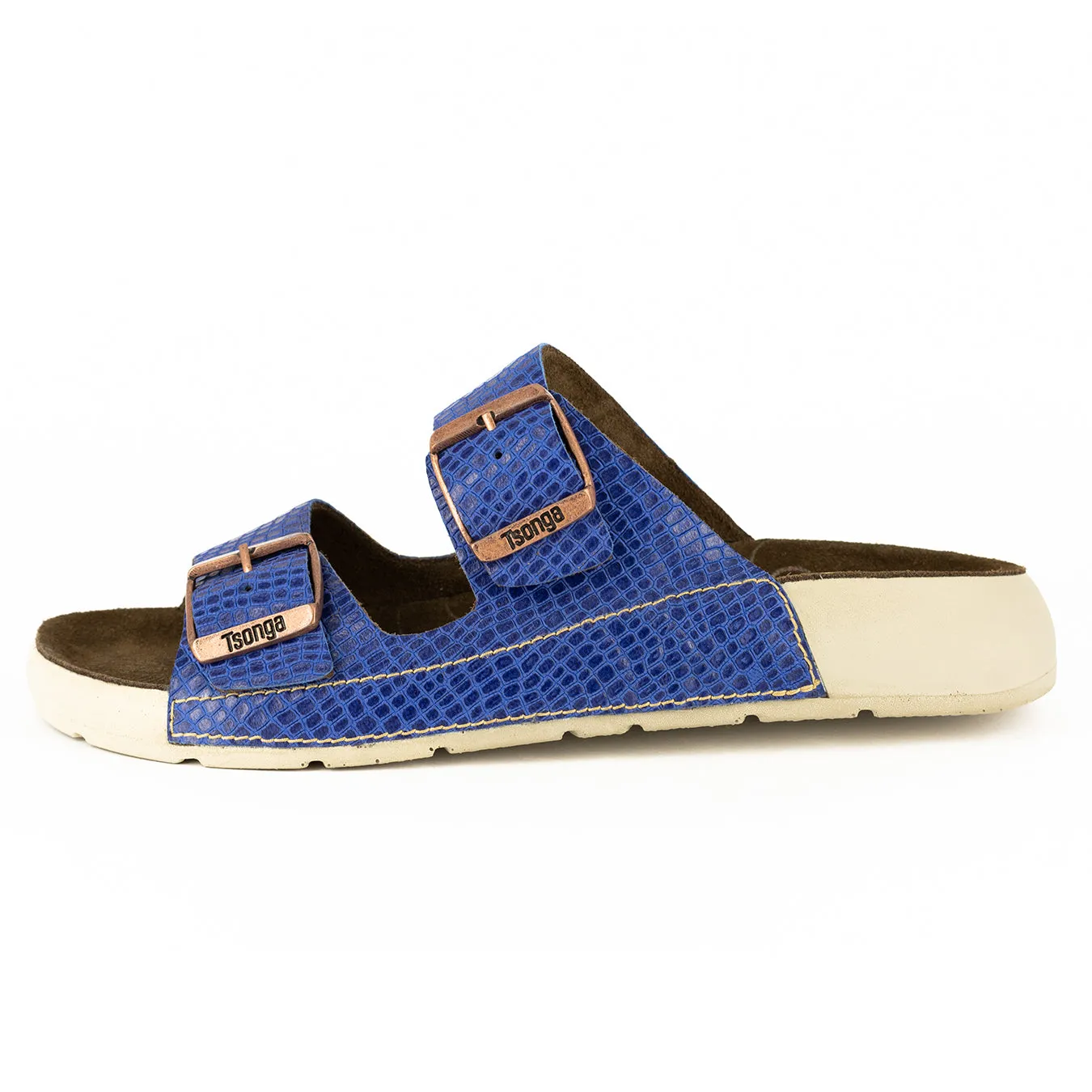 Masego : Ladies Leather Sandal in Turbine Coco Lux
