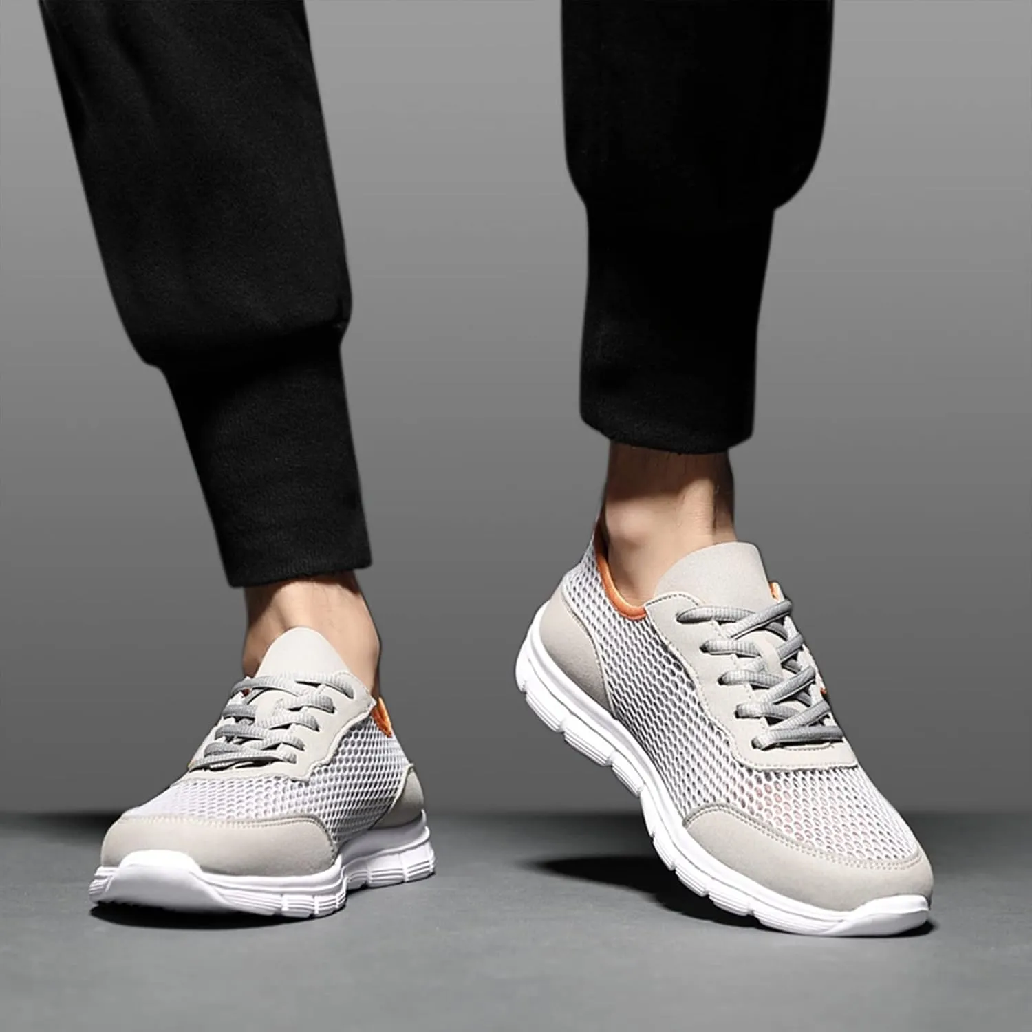 Men Summer Lightweight Breathable Casual Shoes Mesh Casual Running Shoes Mens Sneaker Shoes Size 12, 9