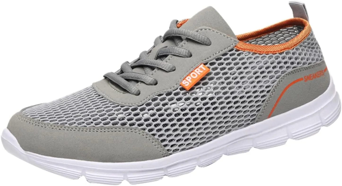 Men Summer Lightweight Breathable Casual Shoes Mesh Casual Running Shoes Mens Sneaker Shoes Size 12, 9