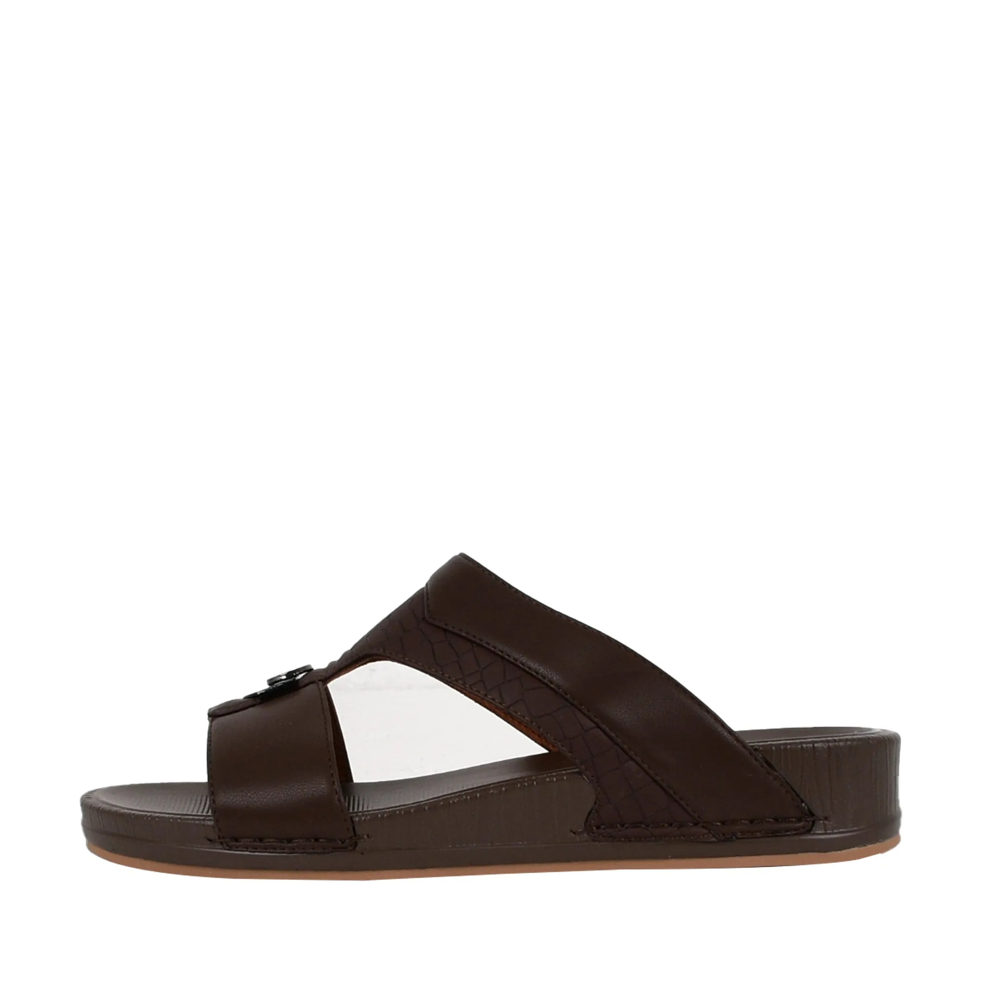 Mens Casual Arabic Slippers Brown