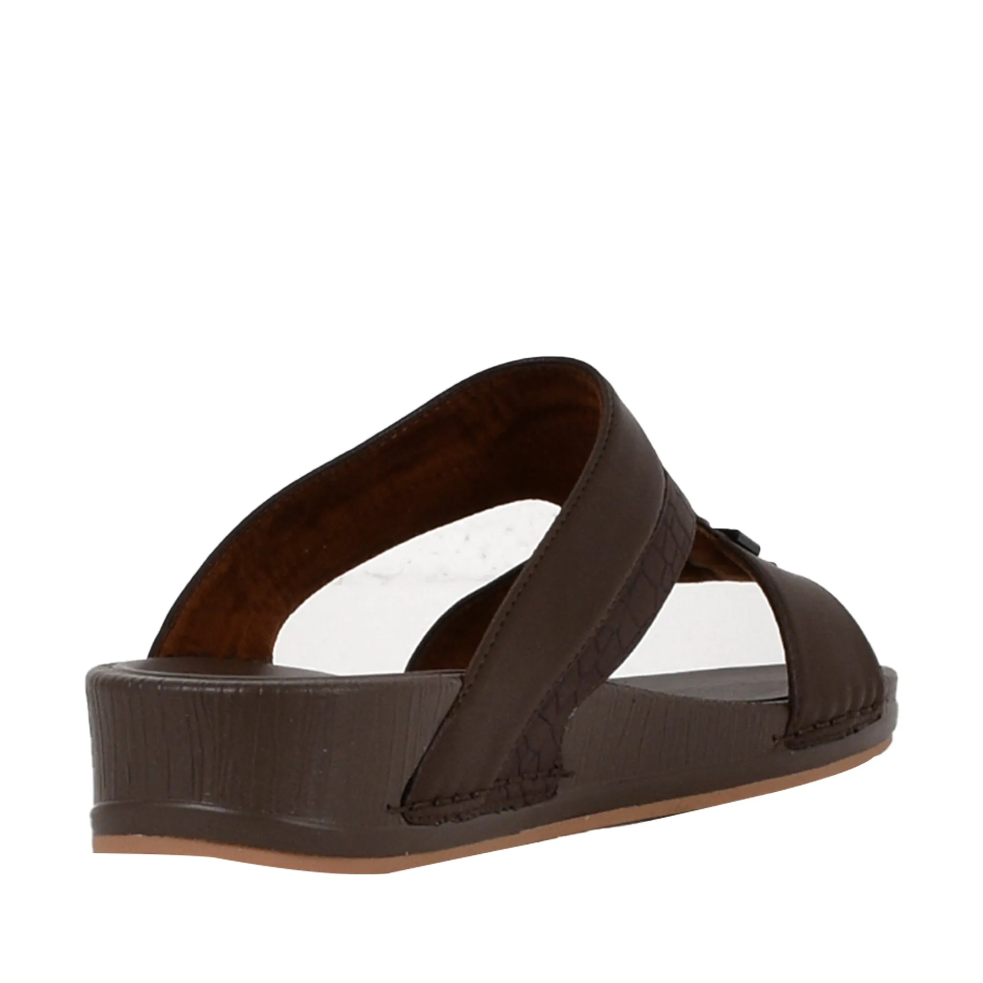Mens Casual Arabic Slippers Brown