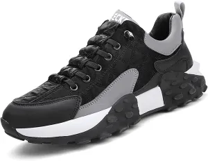 Men's Orthopedic Comfort Sneakers 2024 Casual Waterproof Walking Tennis Slip on Wide Shoes Lightweight Non Slip Breathable Platform Shoe
