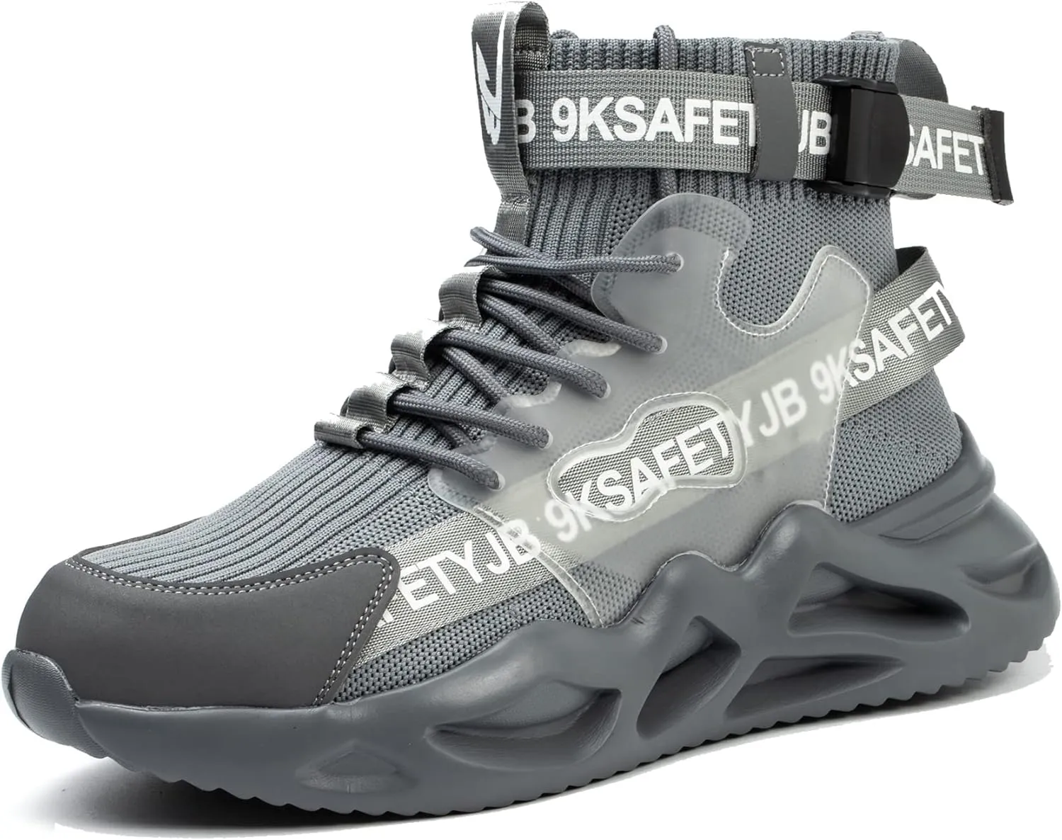 Nutropa Steel Toe Shoes for Men Women Work Safety Footwear Lightweight Breathable Comfortable Industrial Construction Sneakers