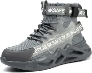 Nutropa Steel Toe Shoes for Men Women Work Safety Footwear Lightweight Breathable Comfortable Industrial Construction Sneakers