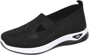 Orthopedic Shoes for Women Footwear Walking Sneakers Woven Breathable Running Shoes Arch Support Soft Sole Slide