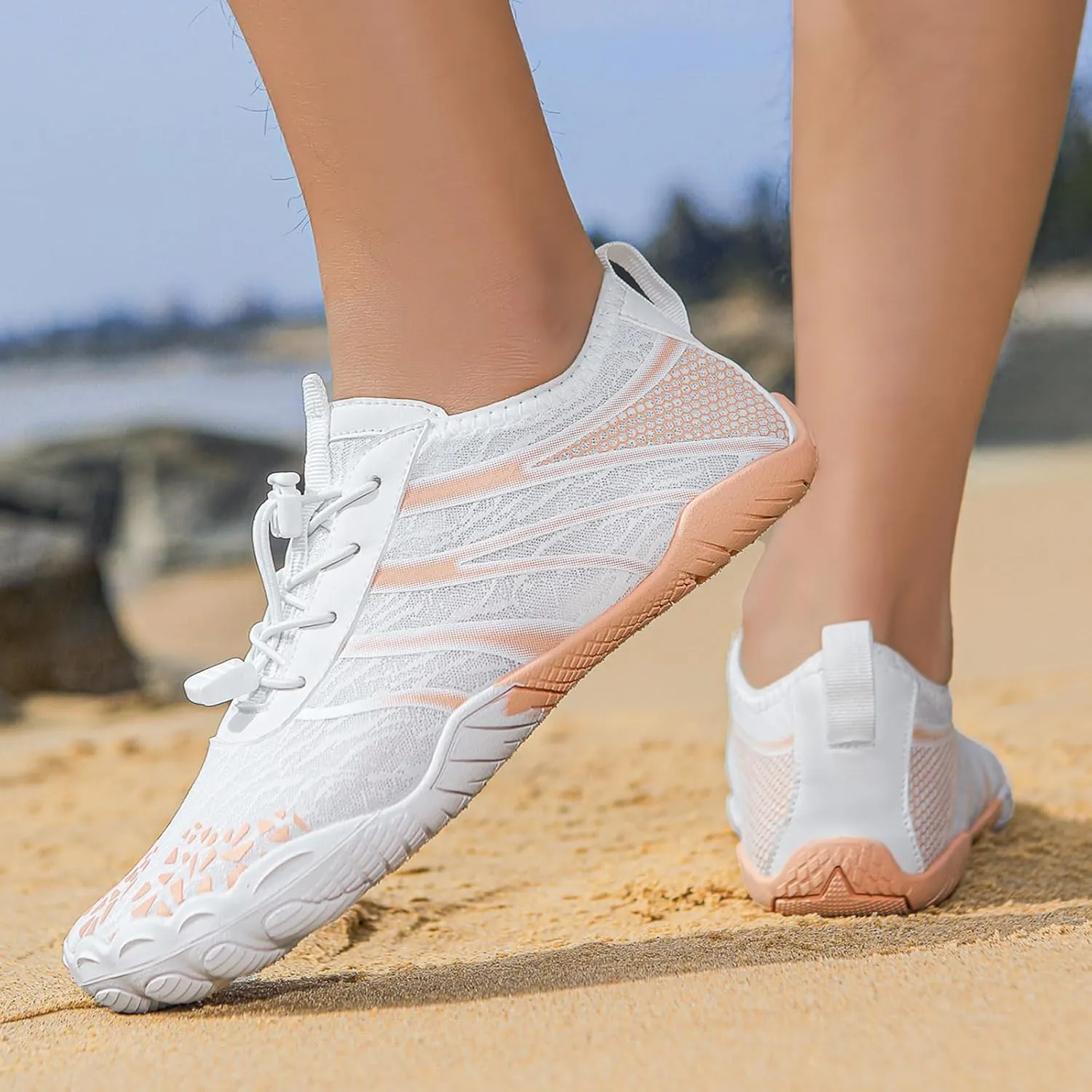 Pro Hike Barefoot Shoes for Women Men Footwear Barefoot Shoes with Wide Toe Box, Healthy & Non-Slip Breathable Athletic Beach Swim Trail Running Hiking Shoes