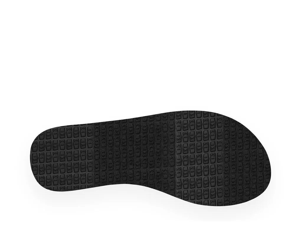 Sanuk Yoga Sling 2 Black Slip On Lightweight Ankle Strap Cushioned Sandals
