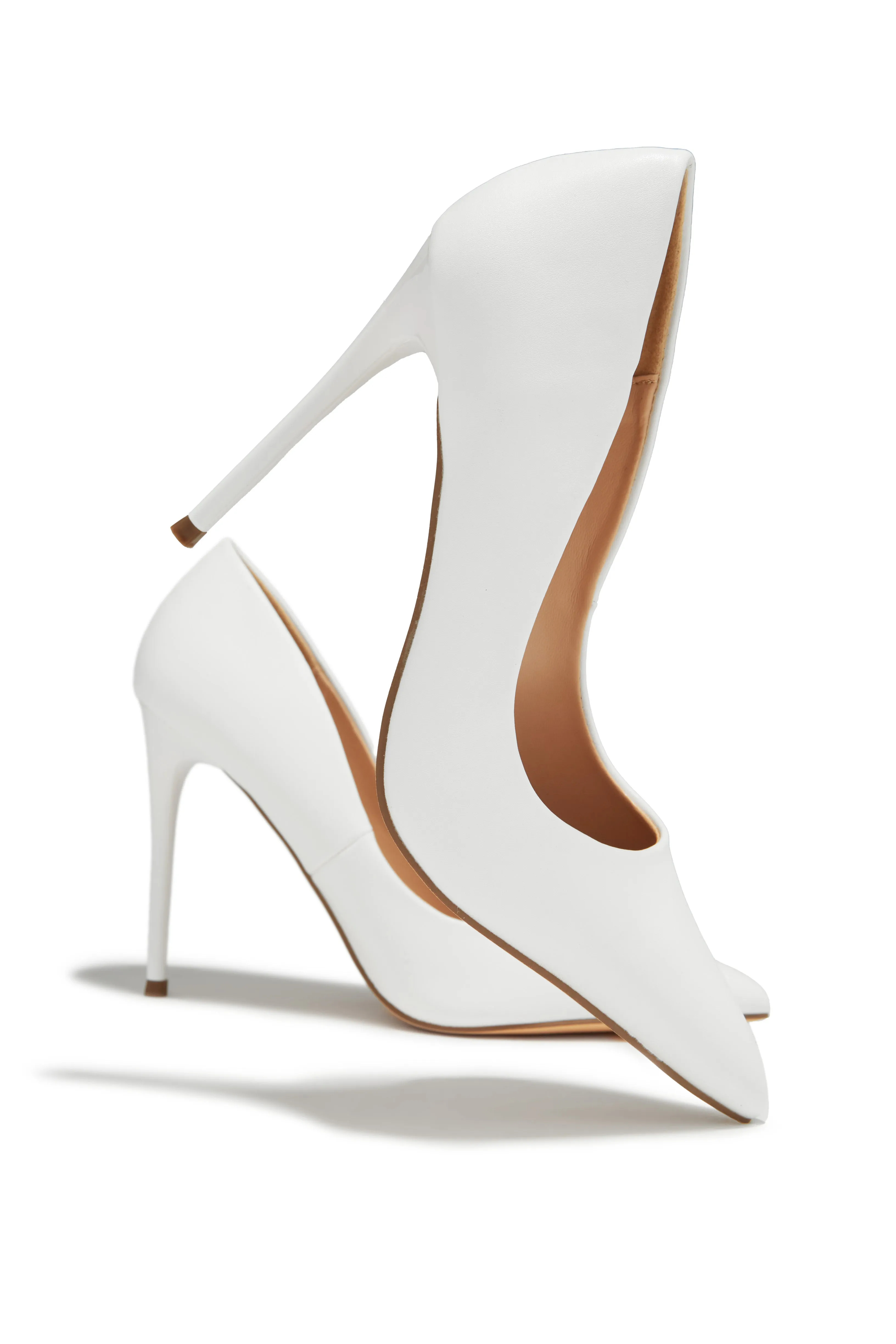 Savanna High Heel Pumps - White