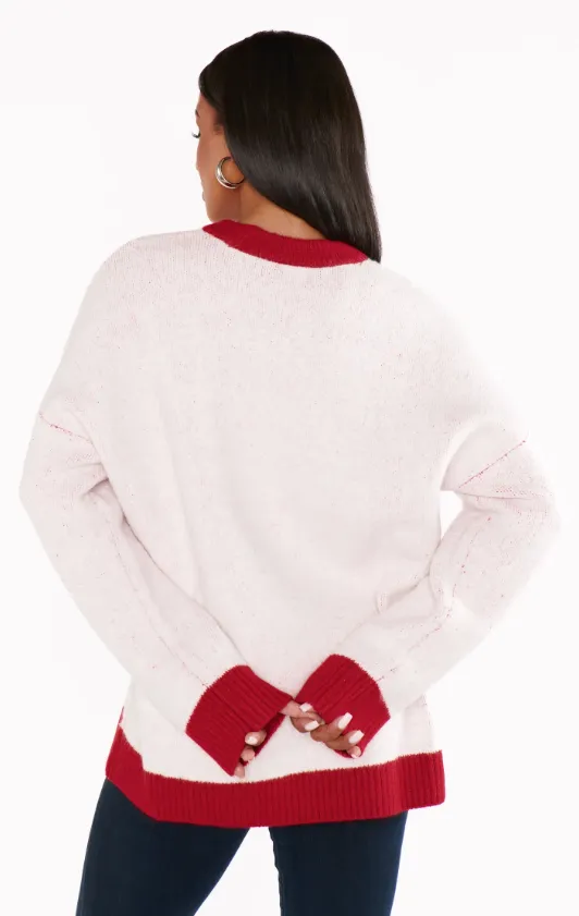 Show Me Your Mumu Classic Crewneck Sweater - Merry Graphic Knit