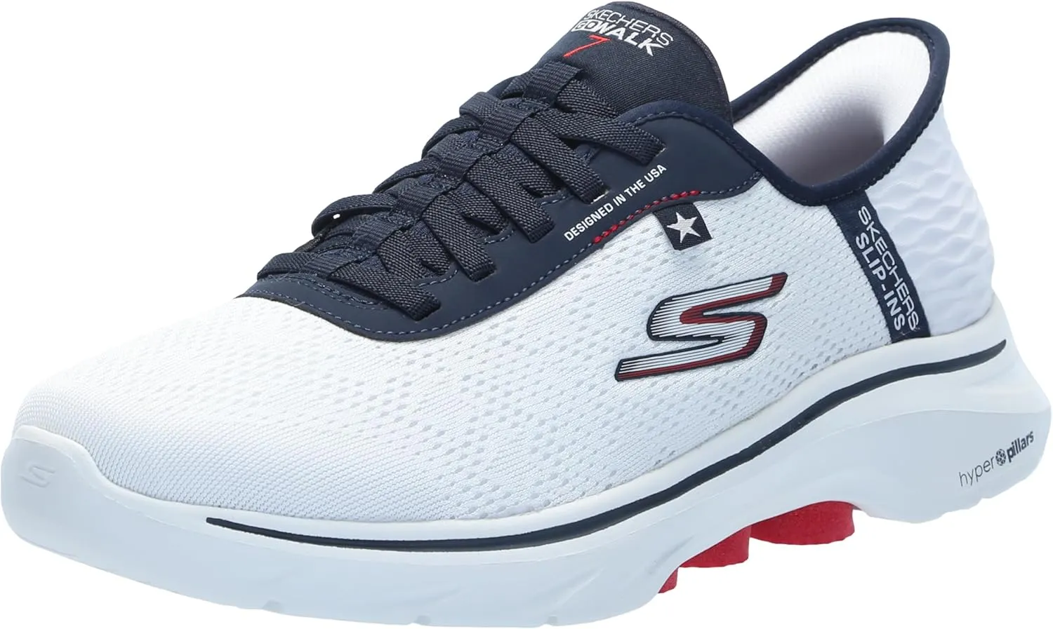 SKECHERS Men's Go Walk 7 Hands Free Slip-ins Americana Sneaker