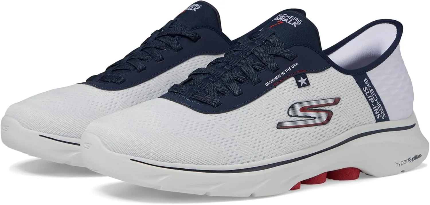 SKECHERS Men's Go Walk 7 Hands Free Slip-ins Americana Sneaker