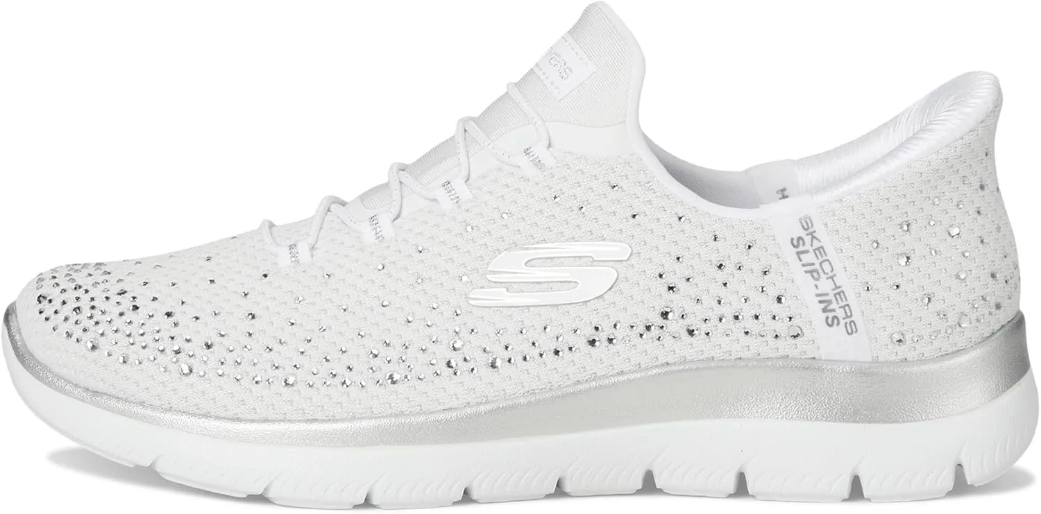 Skechers Women's Summits Brilliant Shine Hands Free Slip-ins Sneaker
