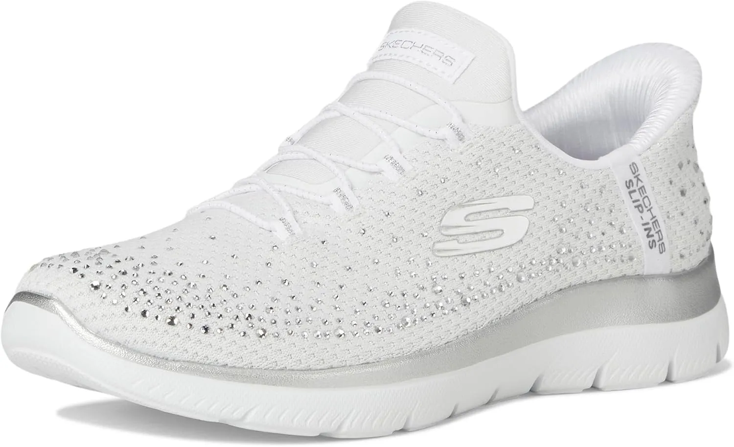 Skechers Women's Summits Brilliant Shine Hands Free Slip-ins Sneaker