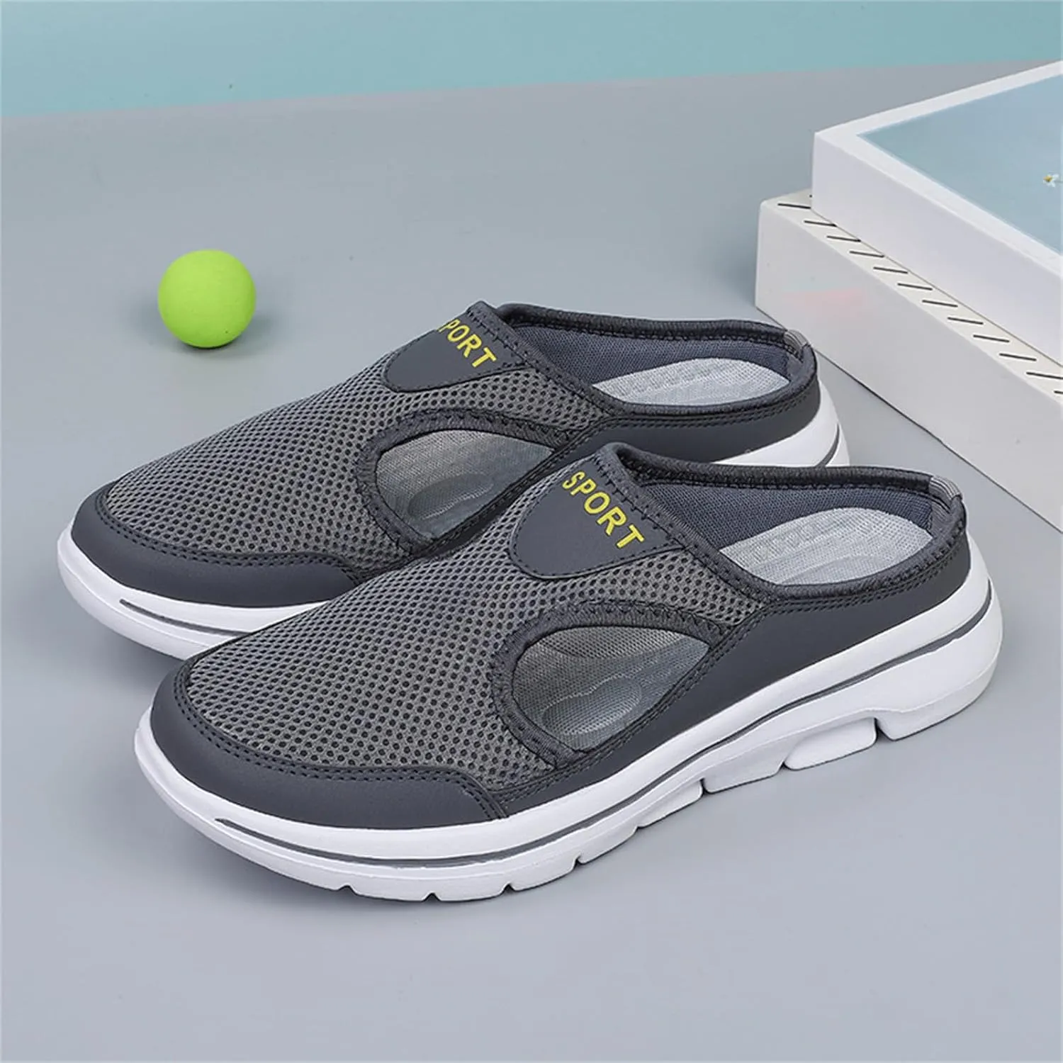 Slip On Shoes Womens Lightweight Orthopedic Sneakers Casual Breathable Slippers Closed Toe Slides Walking Shoes with Arch Support