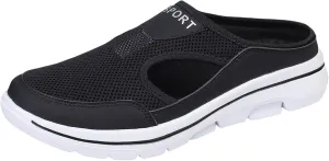 Slip On Shoes Womens Lightweight Orthopedic Sneakers Casual Breathable Slippers Closed Toe Slides Walking Shoes with Arch Support