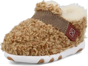 Twisted X Infant's Driving Moc, Round Toe, Golden Shag & Bomber, 8 M