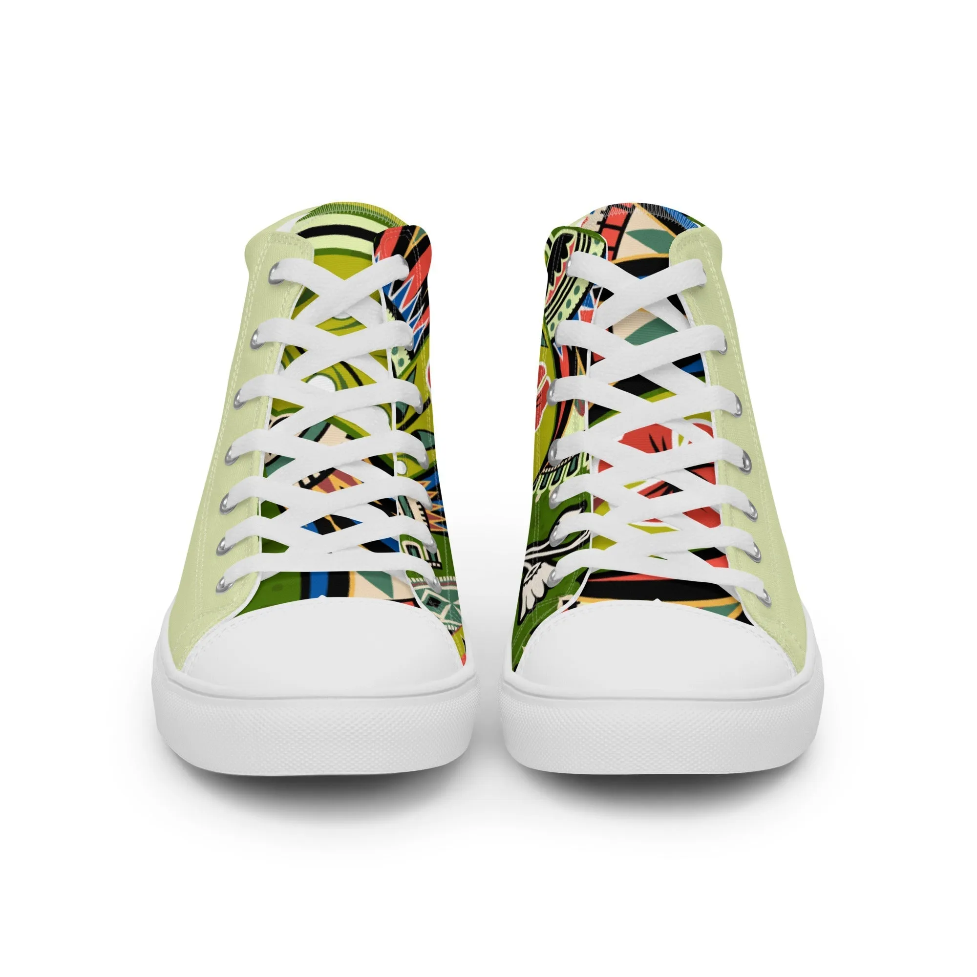 Vrishita Women’s Lace-Up Canvas High-Top Sneakers