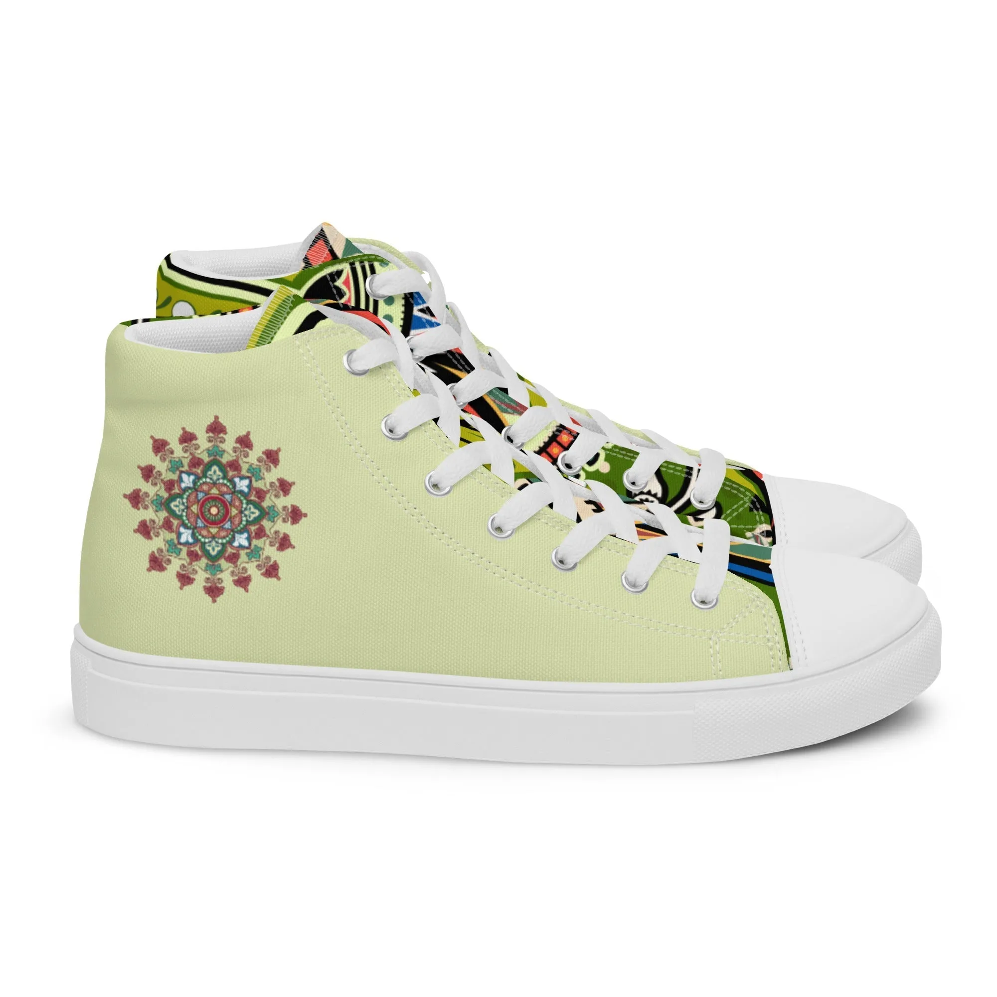Vrishita Women’s Lace-Up Canvas High-Top Sneakers
