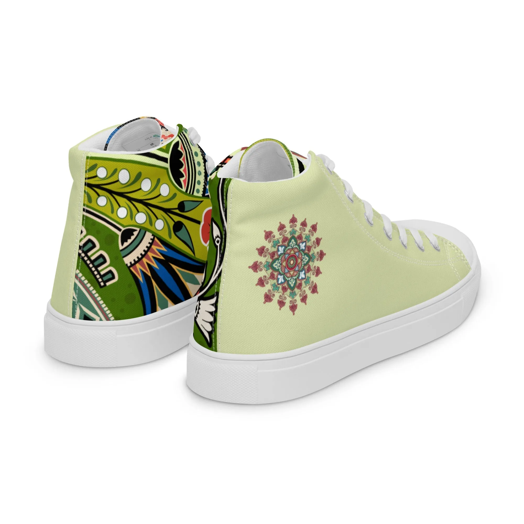Vrishita Women’s Lace-Up Canvas High-Top Sneakers