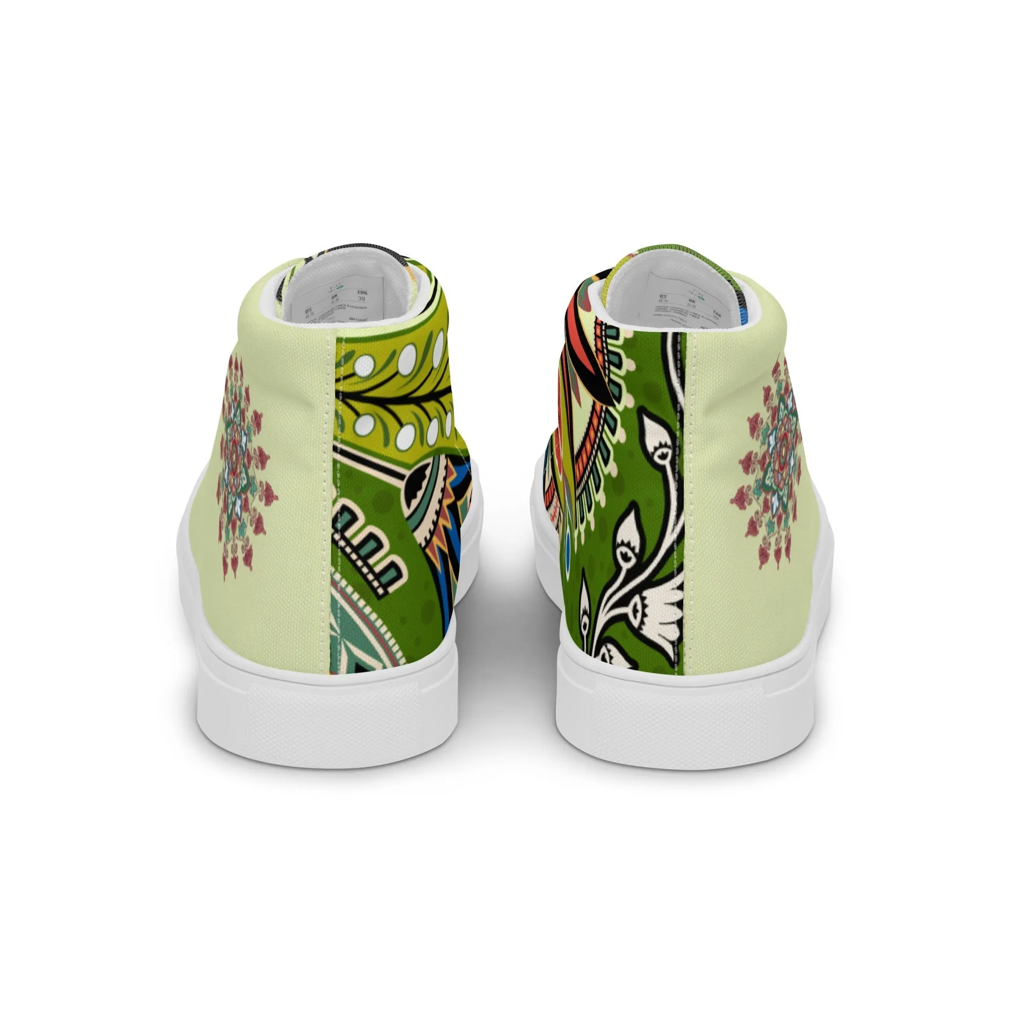 Vrishita Women’s Lace-Up Canvas High-Top Sneakers