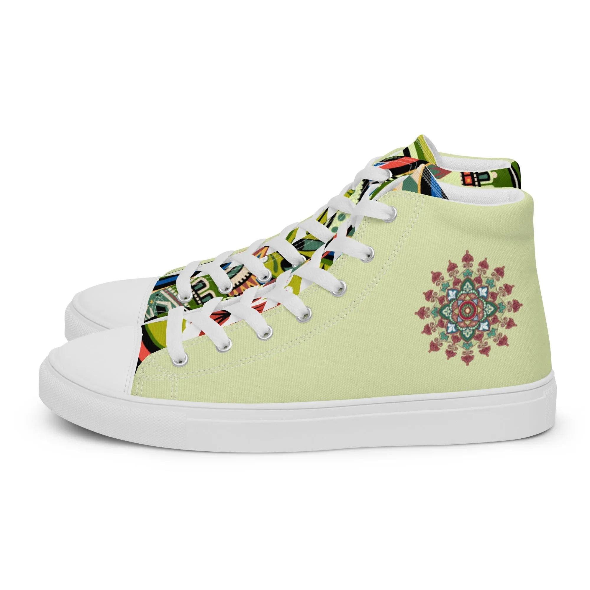 Vrishita Women’s Lace-Up Canvas High-Top Sneakers