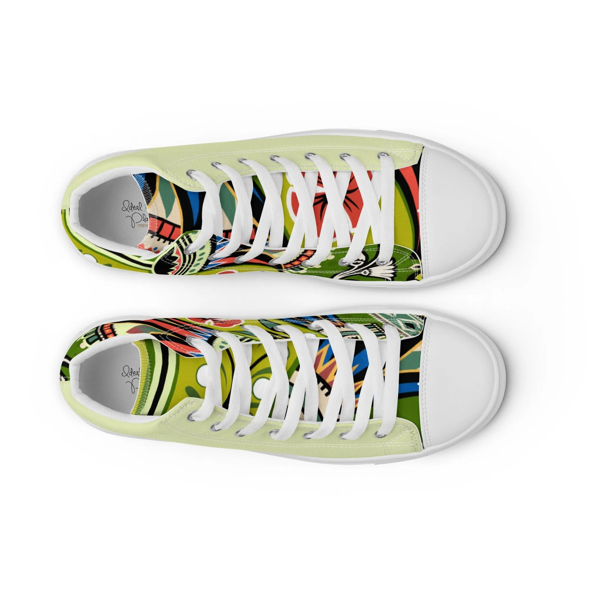 Vrishita Women’s Lace-Up Canvas High-Top Sneakers