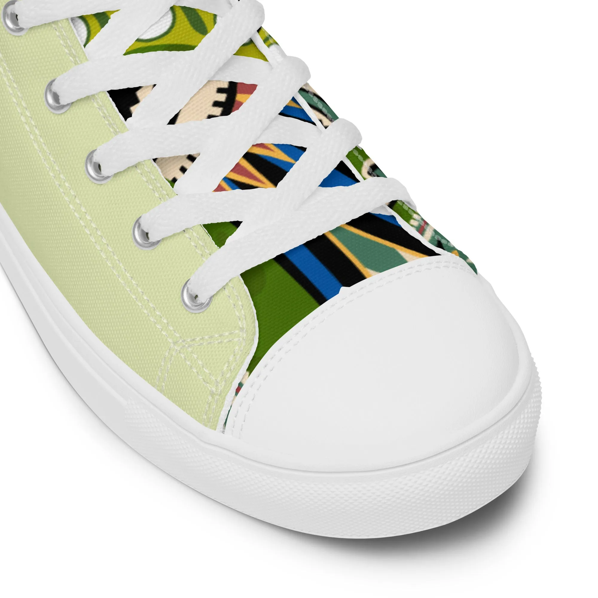 Vrishita Women’s Lace-Up Canvas High-Top Sneakers