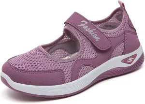 Walking Shoes Women Slip On Diabetic Foam Shoes Adjustable Working Nurse Shoe Lightweight Breathable Flat Outdoor Comfort Casual Fashion Sneakers with Arch Support