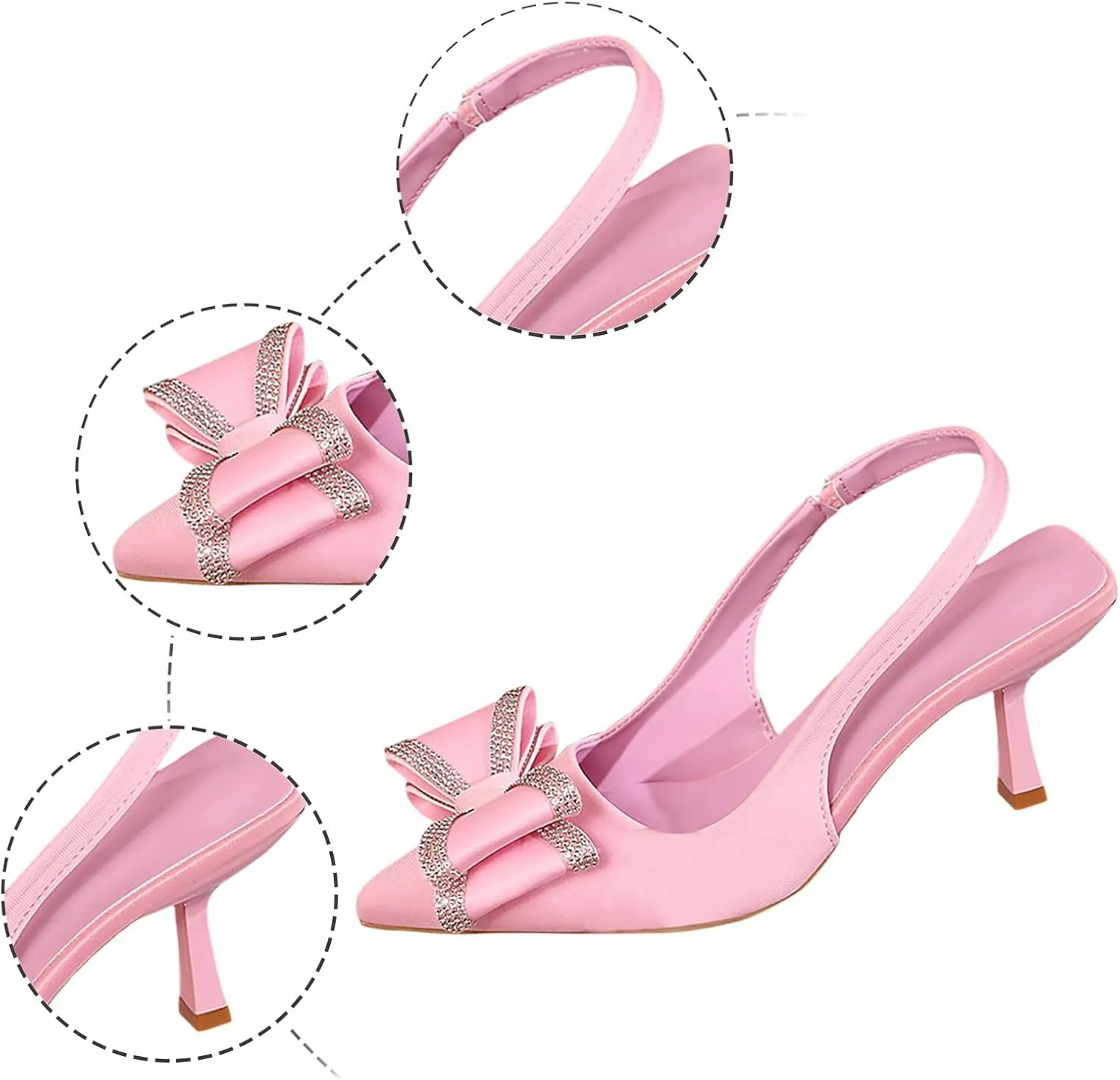Women's Fashion Sandals Slip On High Heel Casual Comfortable Breathable Lightweight Open Toe Shoes Sketches Shoes Women