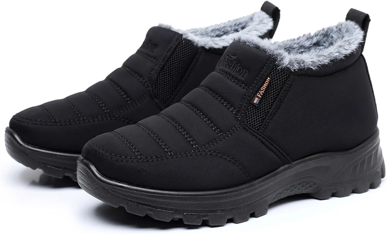 Women's Waterproof Winter Snow Boots Lightweight Warm Faux Fur Lined Mid-Calf Booties Winter No-Slip Hiking Thermal