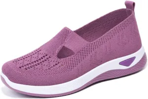 Women's Woven Breathable Soft Sole Shoes, Orthopedic Shoes for Women, Women's Hollow Out Breathable Soft Sole Slip On Shoes