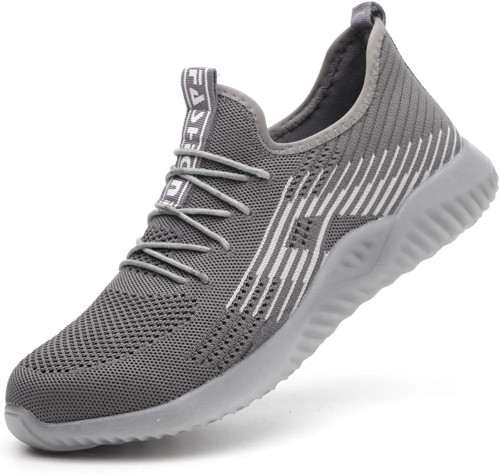Work Shoes Steel Toe Safety Shoes Puncture Proof Construction Shoes Comfortable Non-Slip Sneakers