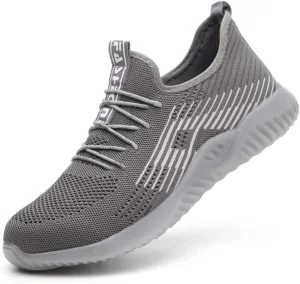 Work Shoes Steel Toe Safety Shoes Puncture Proof Construction Shoes Comfortable Non-Slip Sneakers