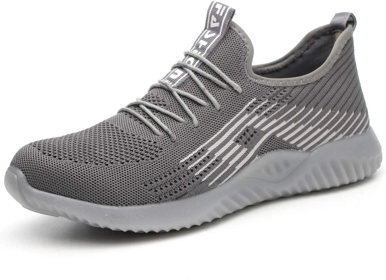 Work Shoes Steel Toe Safety Shoes Puncture Proof Construction Shoes Comfortable Non-Slip Sneakers